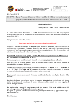 modalit&agrave; di richiesta interventi didattici e