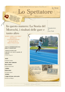 lo spettatore n2 - Associazione Moreschi