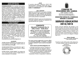Volantino Servizi Educativi 2014