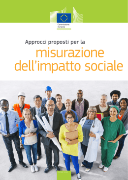 Approcci proposti per la misurazione dell`impatto sociale