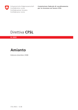 Direttiva CFSL No. 6503: Amianto