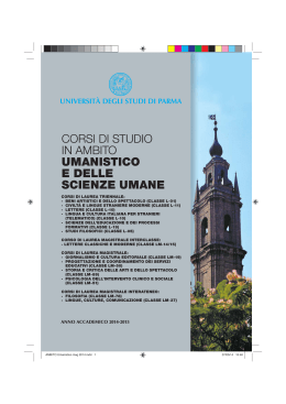 AMBITO Umanistico-mag 2014.indd - Università degli Studi di Parma