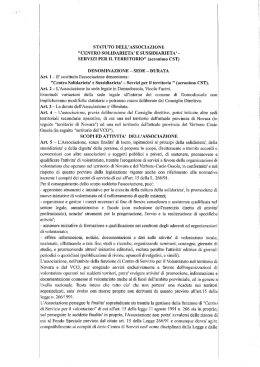 Lo statuto del CST