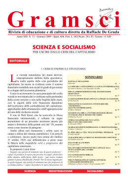 scienza e socialismo - Centro Gramsci di Educazione