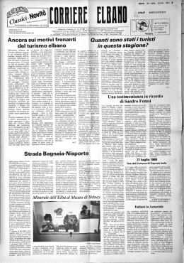 Page 1 l&iacute; ANNO XLII - N. la Esce il 15e 30 di ogni mese laSSiclŕ E
