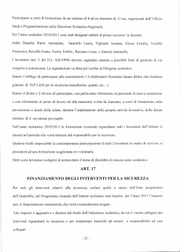 Partecipano a corsi di formazione da un minimo di 8 ad un massimo