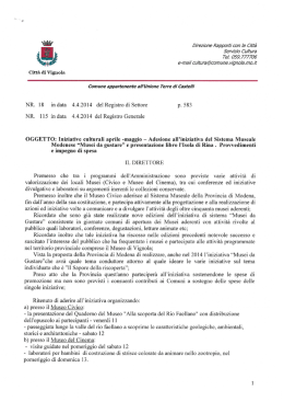 Direzione Rapporti con la Città