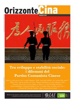 Tra sviluppo e stabilit&agrave; sociale: i dilemmi del Partito Comunista Cinese