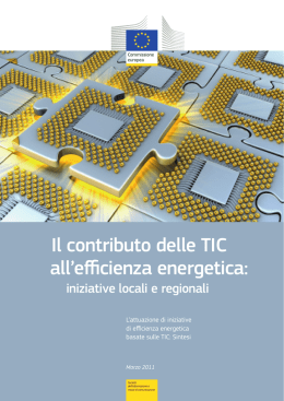 Il contributo delle TIC all`efficienza energetica: