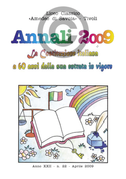 Annali 2009 - Liceo Classico Tivoli