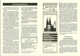 Corrispondenza - Asociación Pro Beatificación de Antoni Gaudí