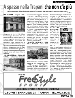 A spasso nella Trapani che non c`è più