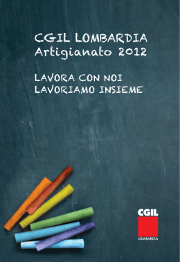 CGIL LombardIa artigianato 2012 - Associazione Ambiente e Lavoro