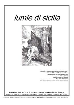 lumie di sicilia n. 77 - Associazione Culturale Sicilia Firenze