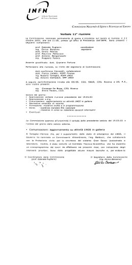 Commissione Nazionale di Igiene e Sicurezza sul Lavoro