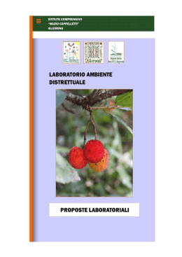 Opuscolo Informativo del Laboratorio Ambiente Allerona