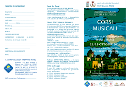 Brochure 2014 - Associazione Culturale Ischia Musica