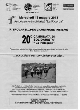La Pellegrina Vallera (Pc) - 20&ordf; Camminata di