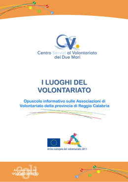 Opuscolo OdV_1.2013 - Centro Servizi al Volontariato dei Due Mari