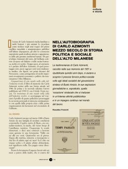 nell`autobiografia di carlo azimonti mezzo secolo di storia politica e