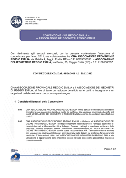 Convenzione CNA Reggio Emilia e Associazione dei Geometri