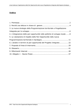 Indice - Rete Pari Opportunita