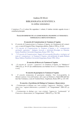 Scripta academica - Pontificia Università Gregoriana