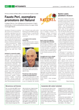 Fausto Peri, esemplare promotore del naturel