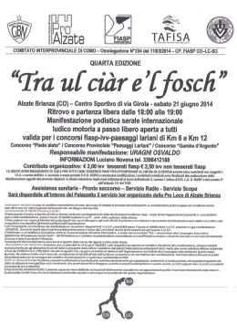 volantino - Podismo Lombardo
