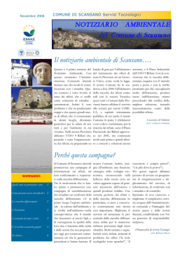 Il notiziario ambientale di Scansano&hellip;. Perch&eacute; questa campagna?