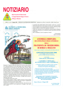 notiziario 34 - Fraternita di Misericordia di Borgo a Mozzano