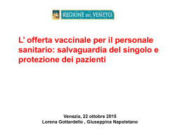 Diapositiva 1 - Viaggiatori, malattie infettive