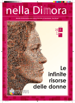 Le infinite risorse delle donne - Centro di servizio al volontariato San