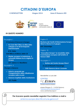 N.6 - giugno - Comune di Genova.