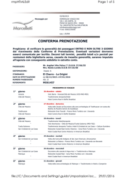 conferma prenotazione