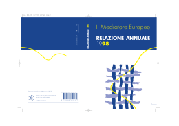 relazione annuale 1998 - European Ombudsman Institute