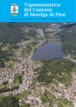 Supplemento toponomastica 2015