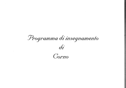 Corso di corno - Filarmonica &ldquo;G.Verdi&rdquo; di Scortichino