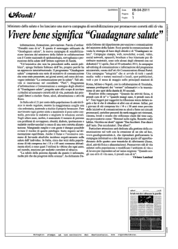 L`Avanti - Guadagnare Salute