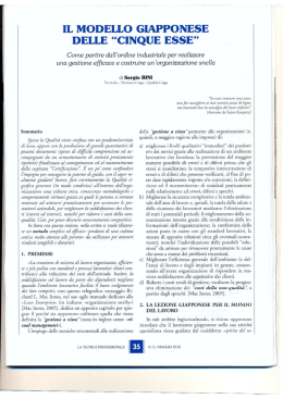 IL MODELLO GIAPPONESE