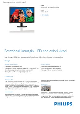 Product Leaflet: Monitor LCD V-line con SmartControl lite