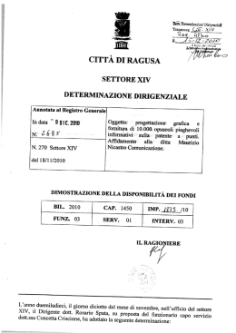 CITTÀ DI"RAGUSA f - Comune di Ragusa