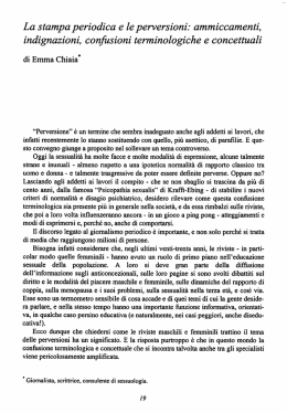 La stampa periodica e le perversioni: ammiccamenti