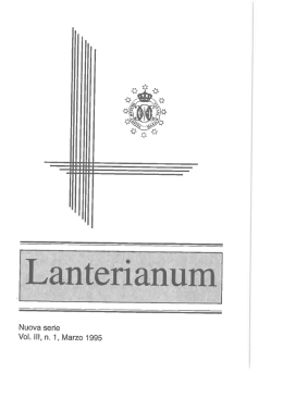 lanterianum 1995-1 - Oblati di Maria Vergine