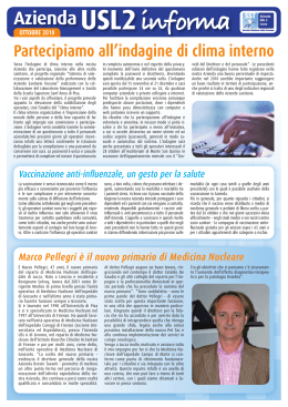 Azienda usl 2 informa. edizione ottobre 2010