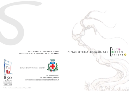 Opuscolo Presentazione Pinacoteca