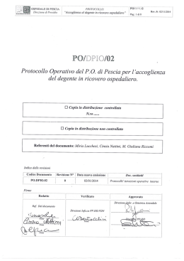 e in ricovero ospedaliero.