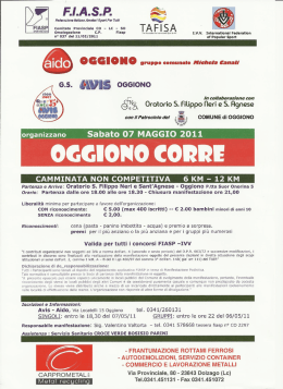 volantino - Podismo Lombardo