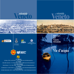 Itinerari del Veneto Orientale: le vie d`acqua