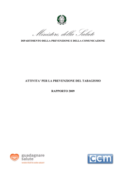 report 2009 - Ministero della Salute